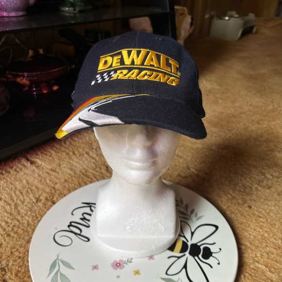 Nascar DeWalt Roush Racing Cap Hat Adjustable with Flames Matt Kenseth #17. - Picture 11 of 16